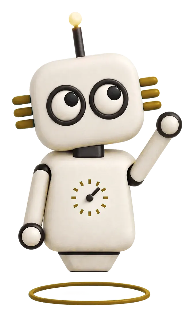 El robot de Magia 360 saluda